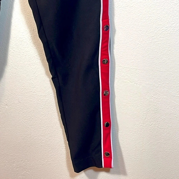 Lovers and friends black with red striped buttons pant size Large - Picture 3 of 11